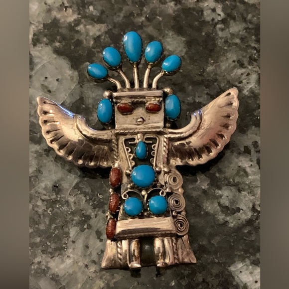 Native American Jewelry - Eagle Dancer Kachina Pendant